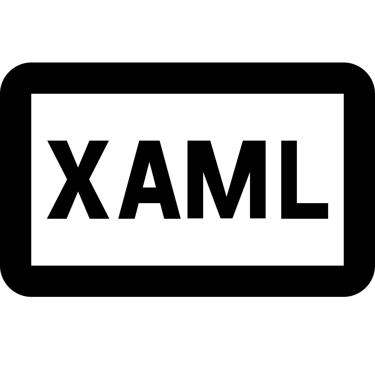 material outlined style xaml icon