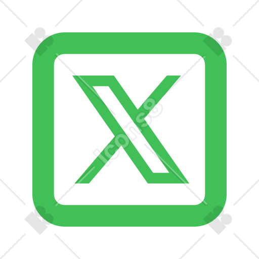 Green X Logo for App and Website - Icon8
