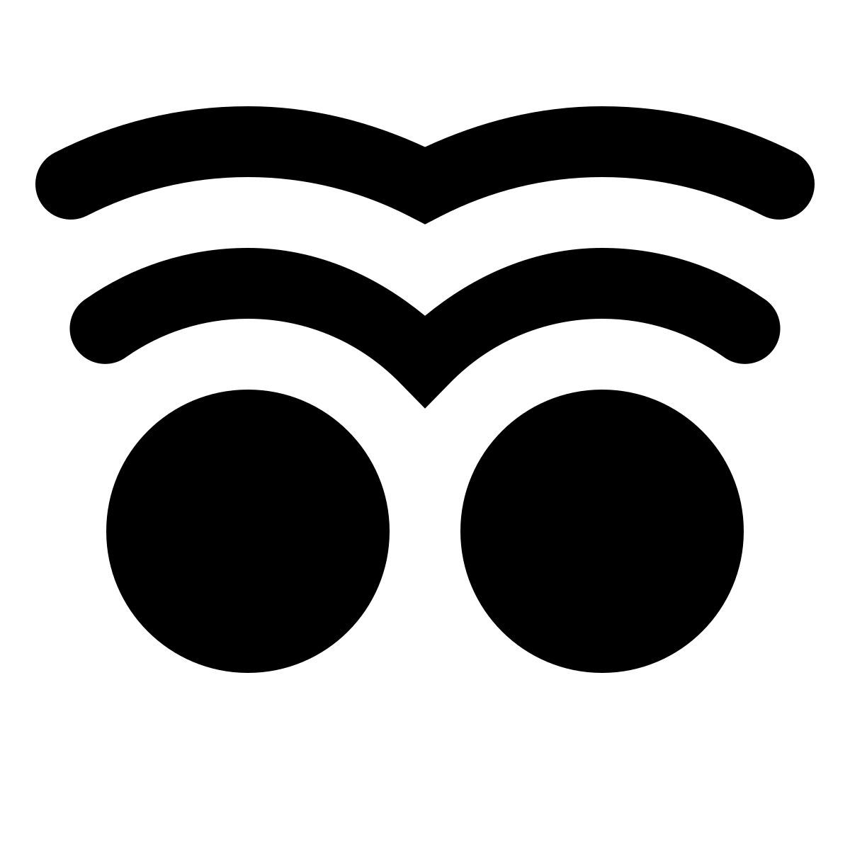 material rounded style double tap avec deux doigts icon