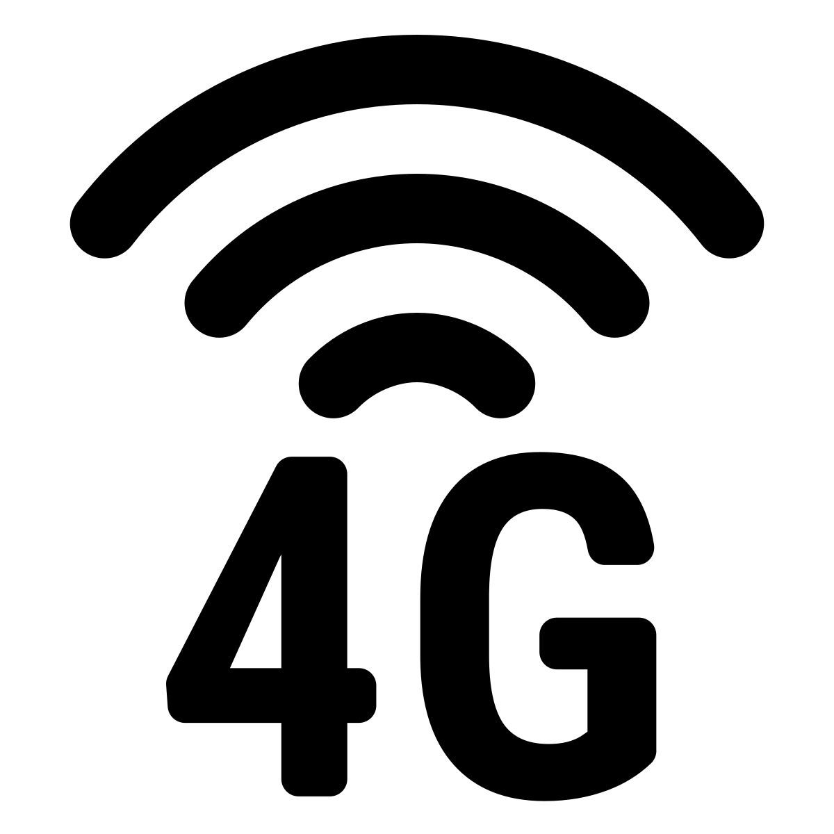 material rounded style 4 g icon