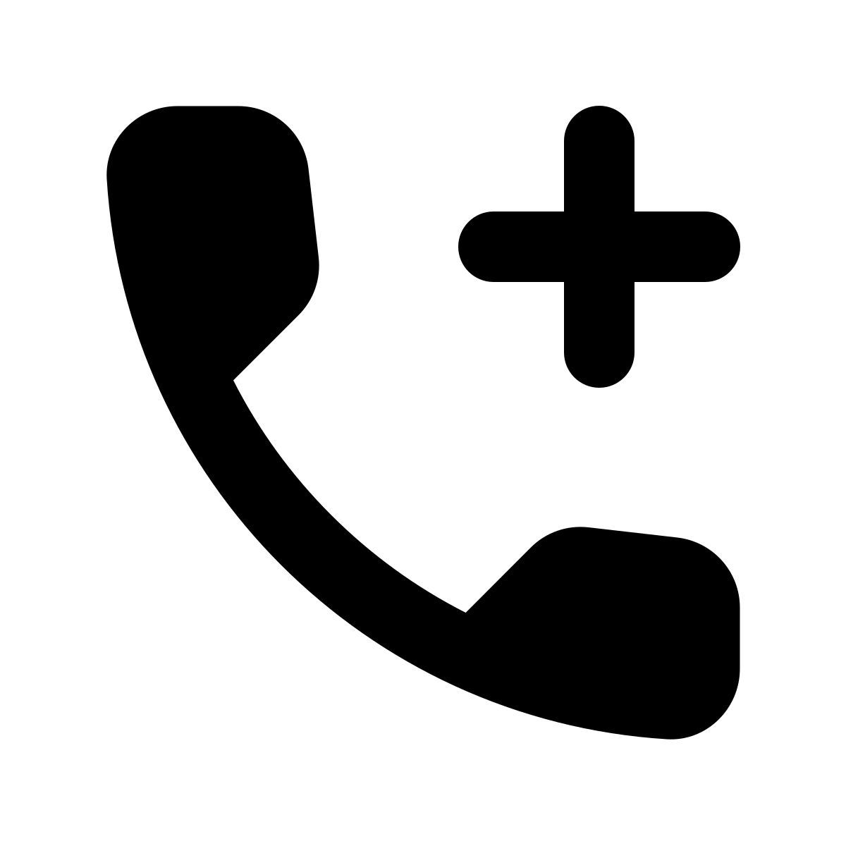 material rounded style 전화 추가 icon