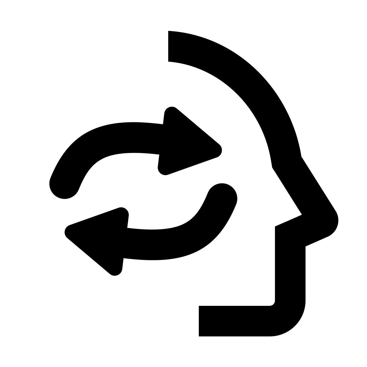 material rounded style adhd icon