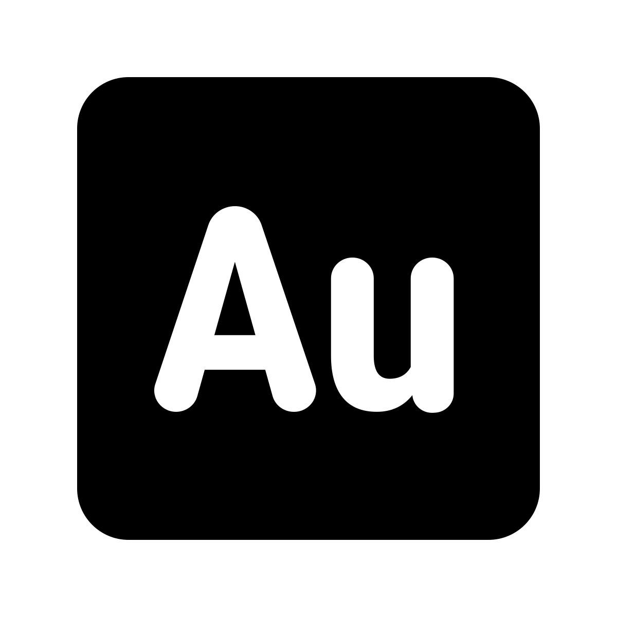 material rounded style adobe 오디션 icon