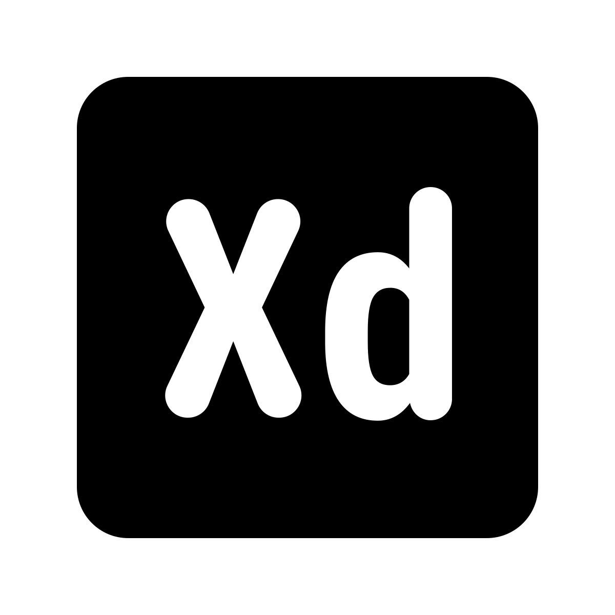 material rounded style adobe xd icon