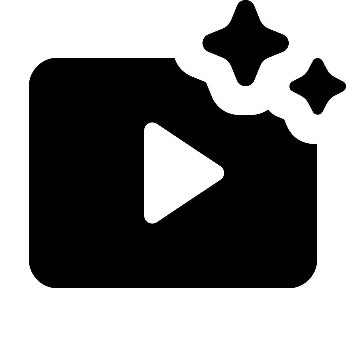 material rounded style 人工智能生成的视频 icon