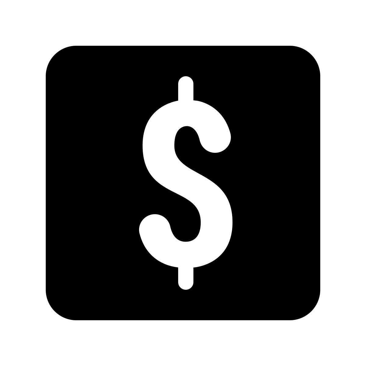 material rounded style banco icon
