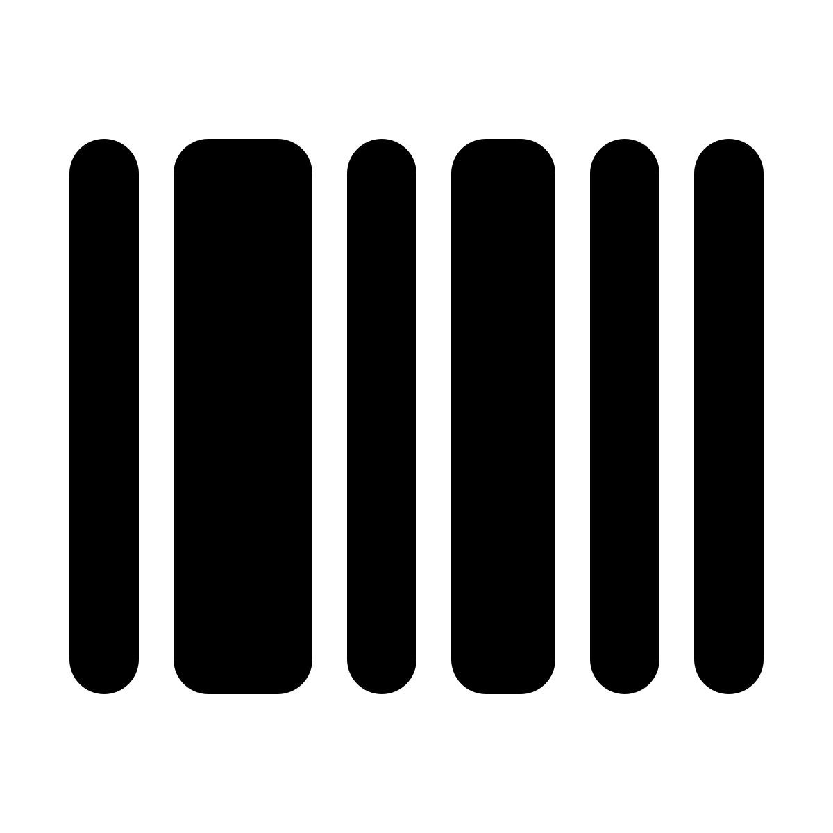 material rounded style strichcode icon