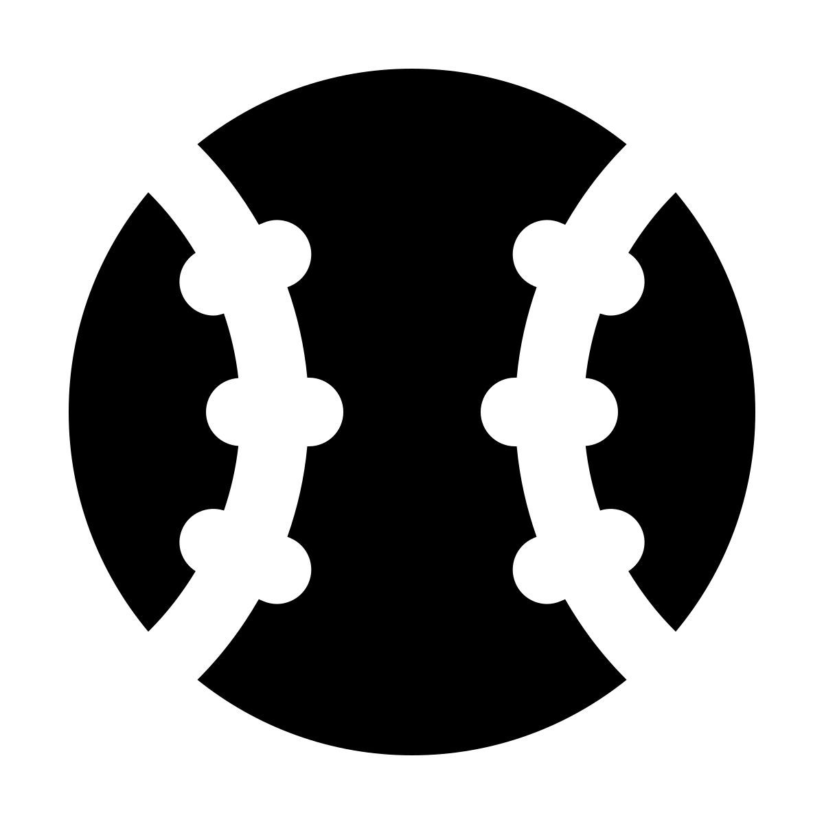 material rounded style 棒球球 icon