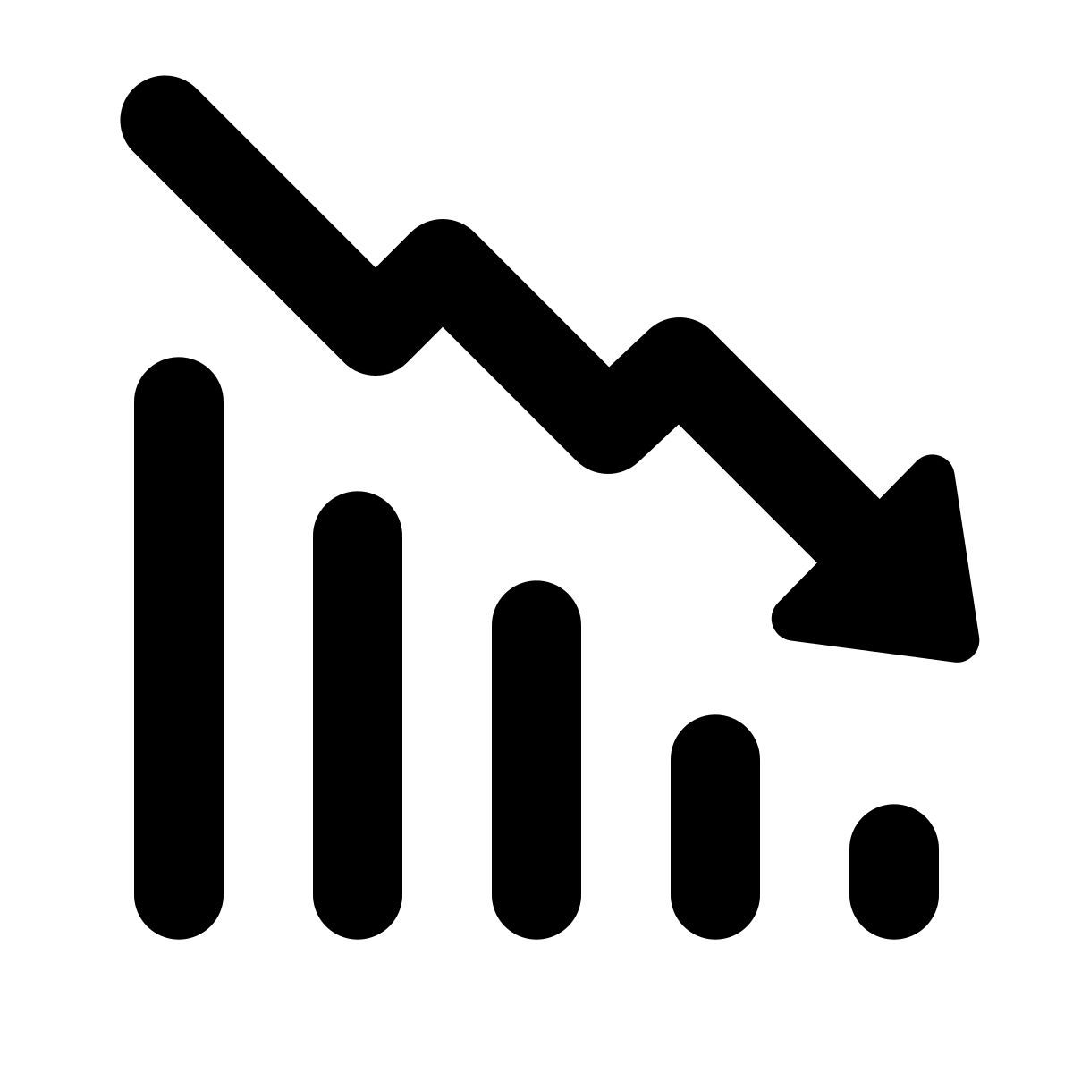 material rounded style decrease icon