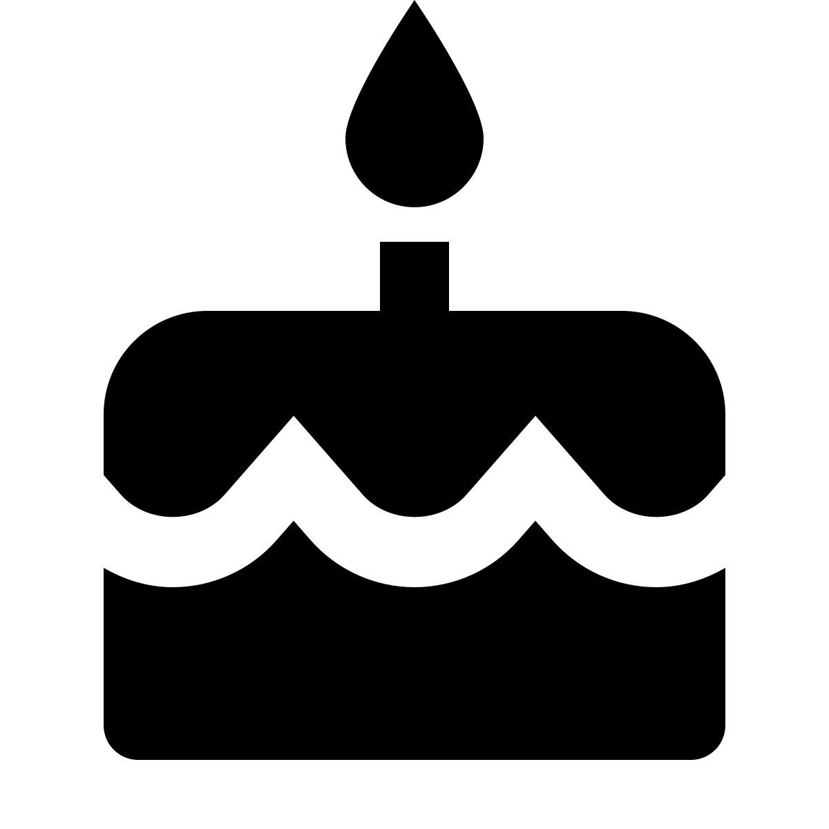 material rounded style cumpleaños icon