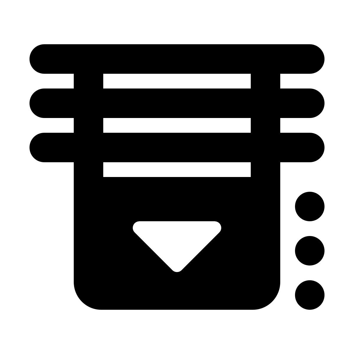 material rounded style fermeture des volets icon