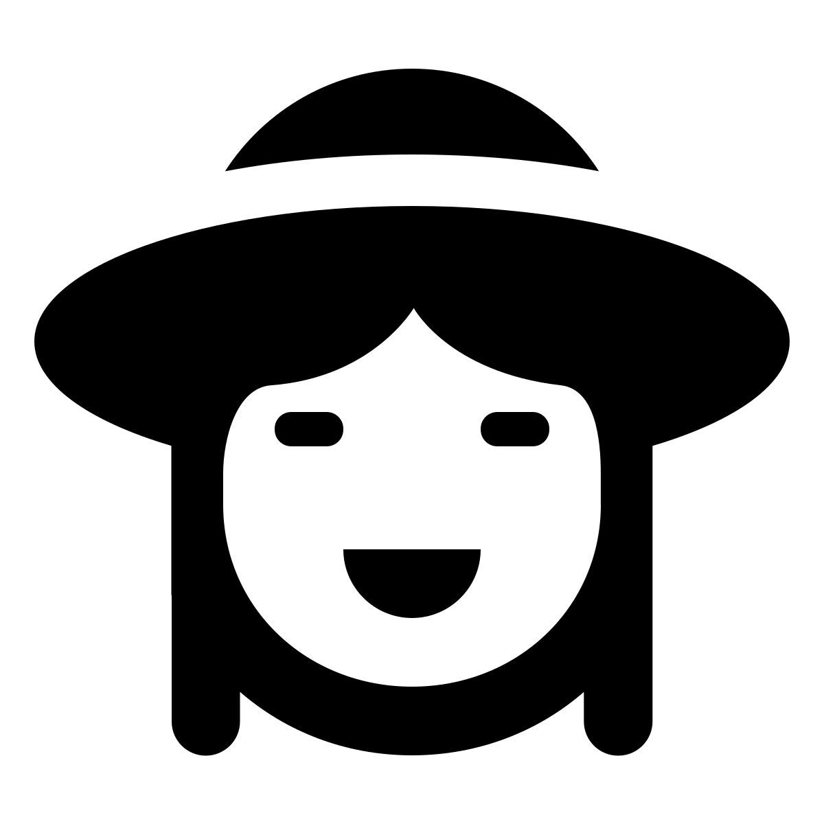 material rounded style 볼리비아 소녀 icon