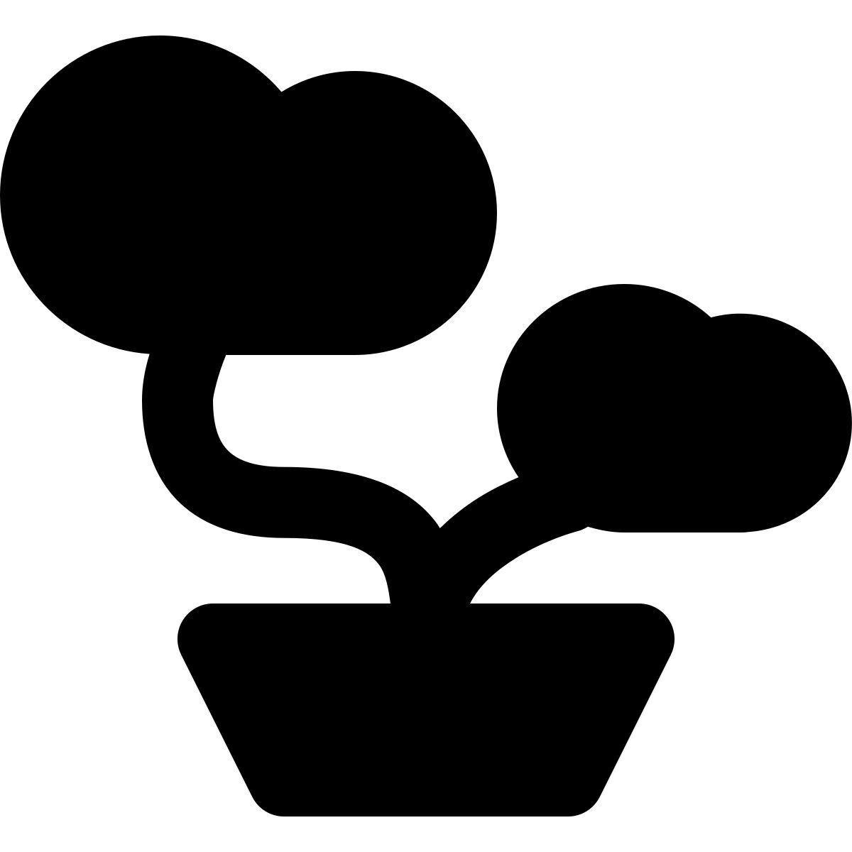 material rounded style bonsai icon