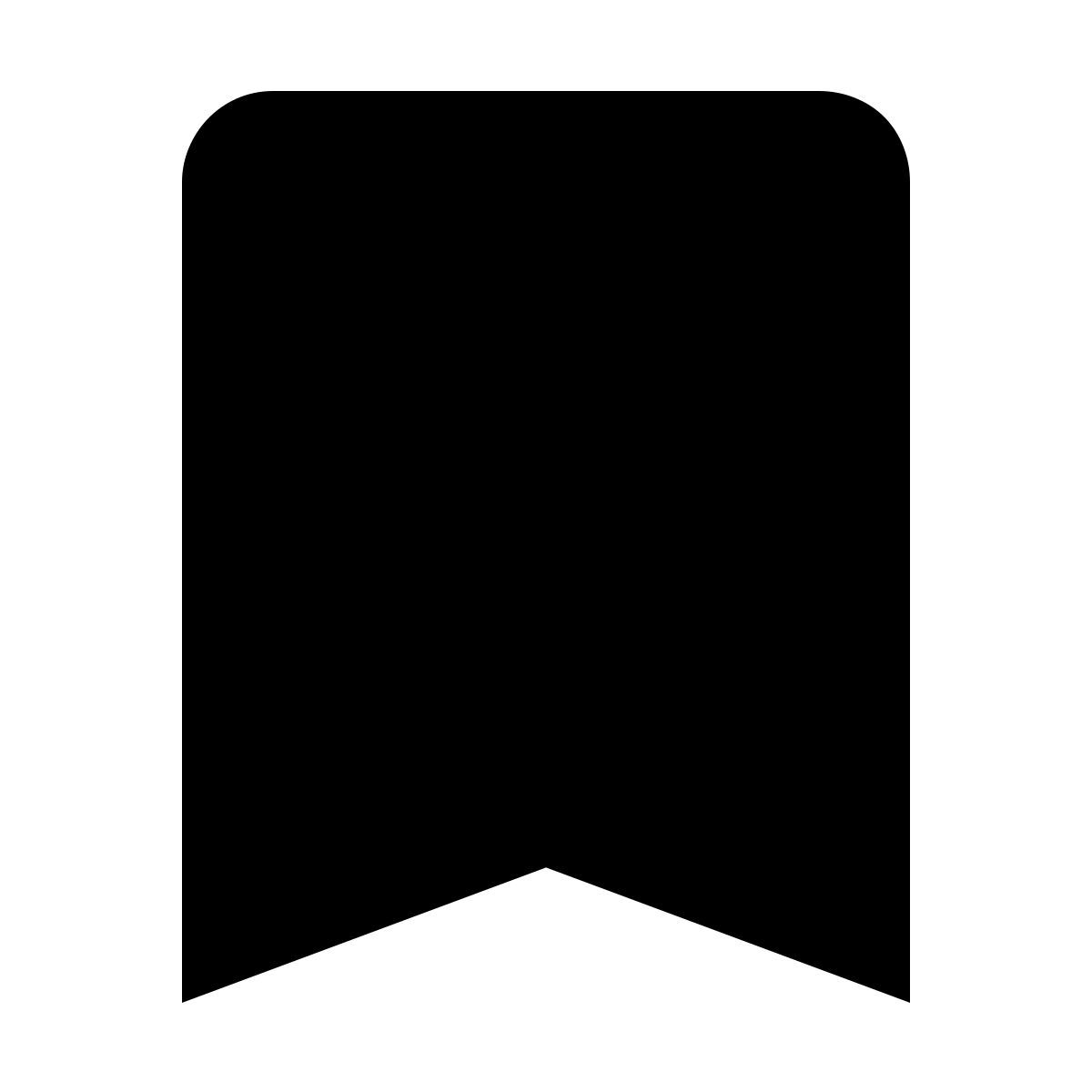 material rounded style 북마크 리본 icon