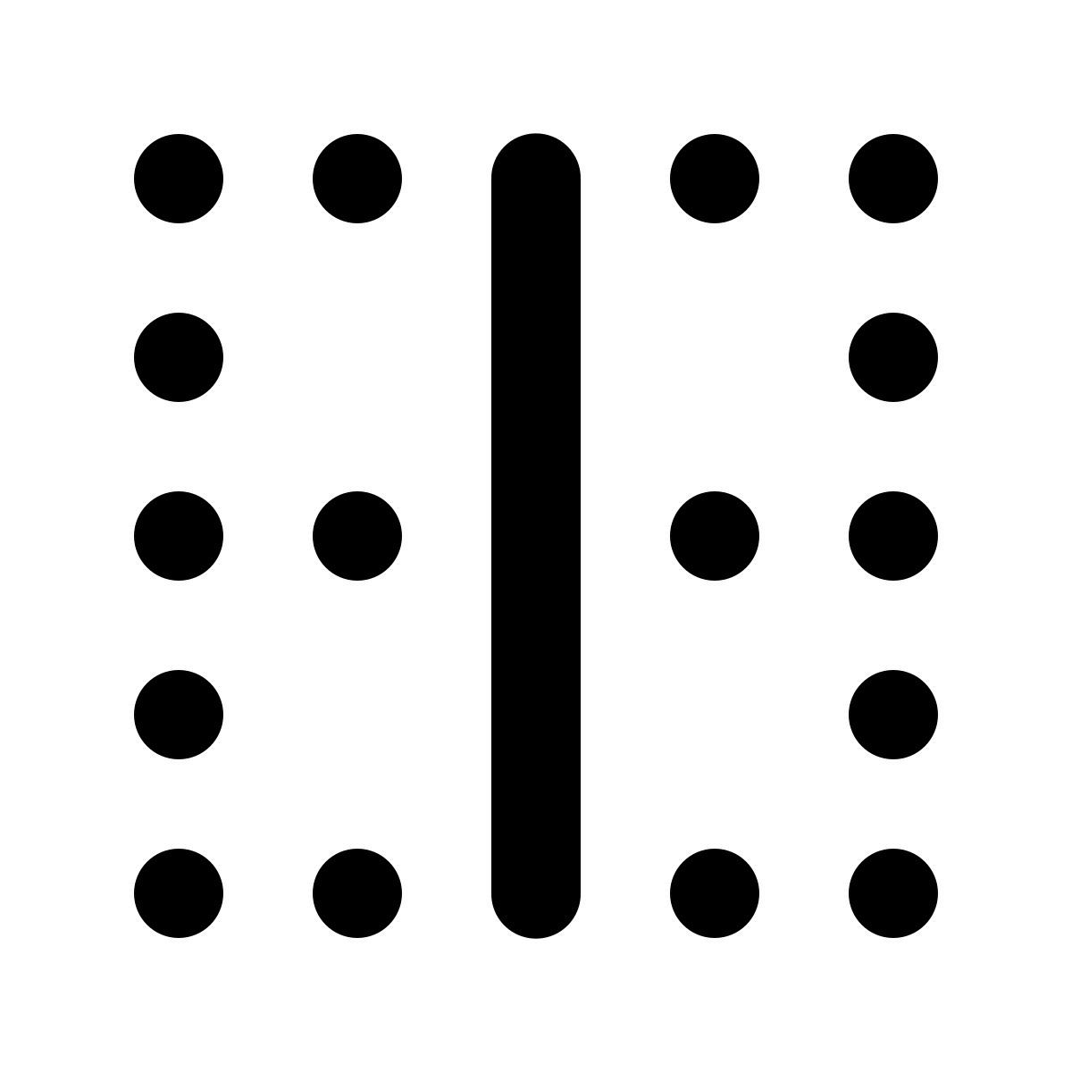 material rounded style border vertical icon