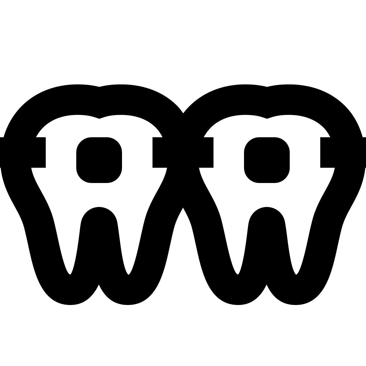 material rounded style bretelle icon