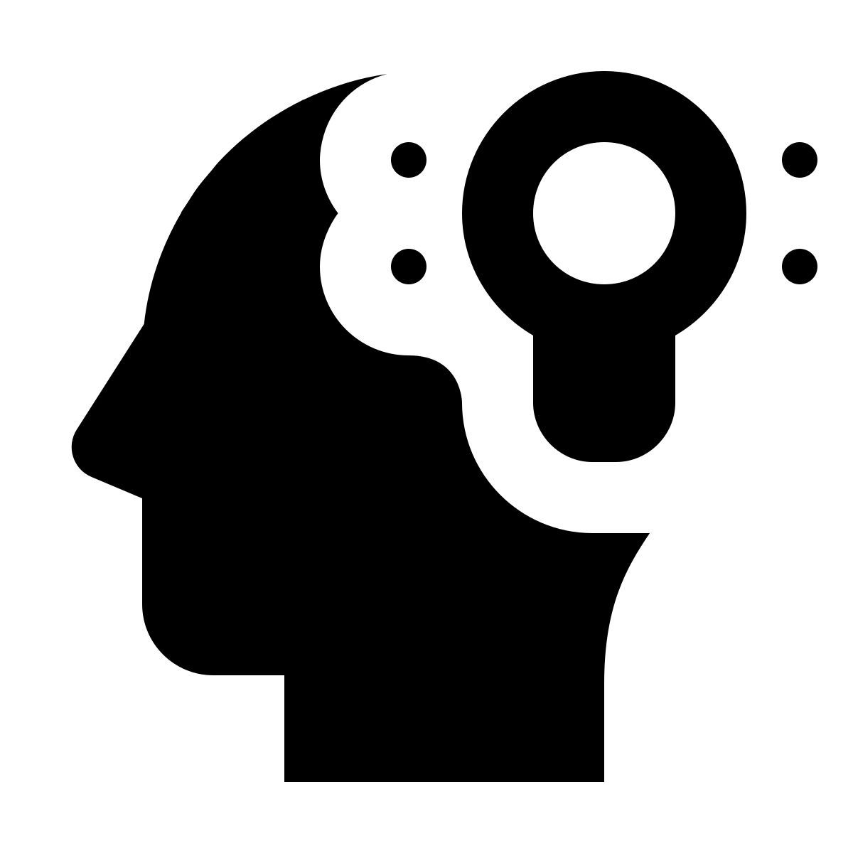 material rounded style idea generation icon