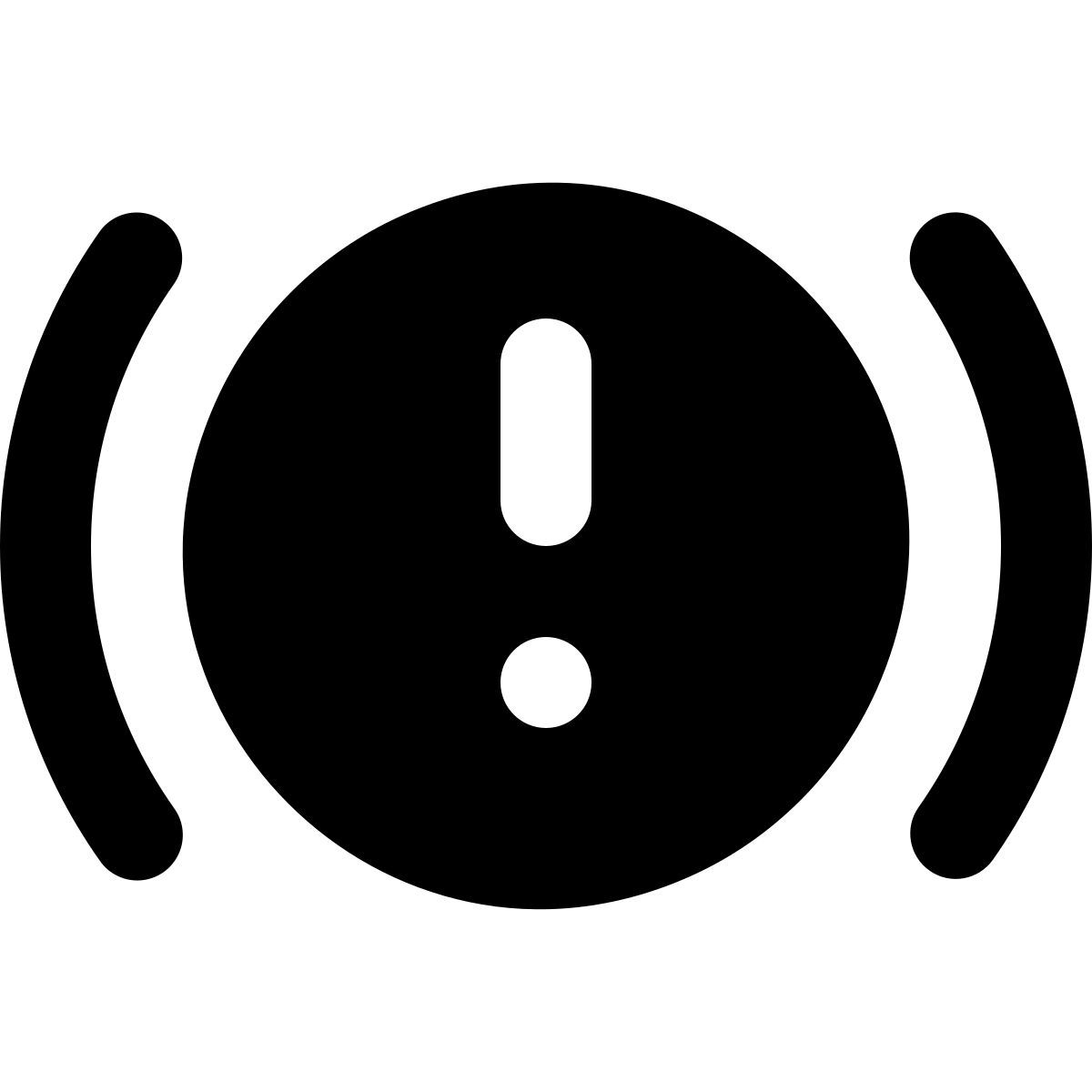 material rounded style brake warning icon