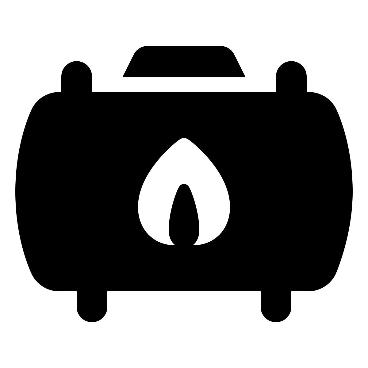 material rounded style bulk gas tanker icon