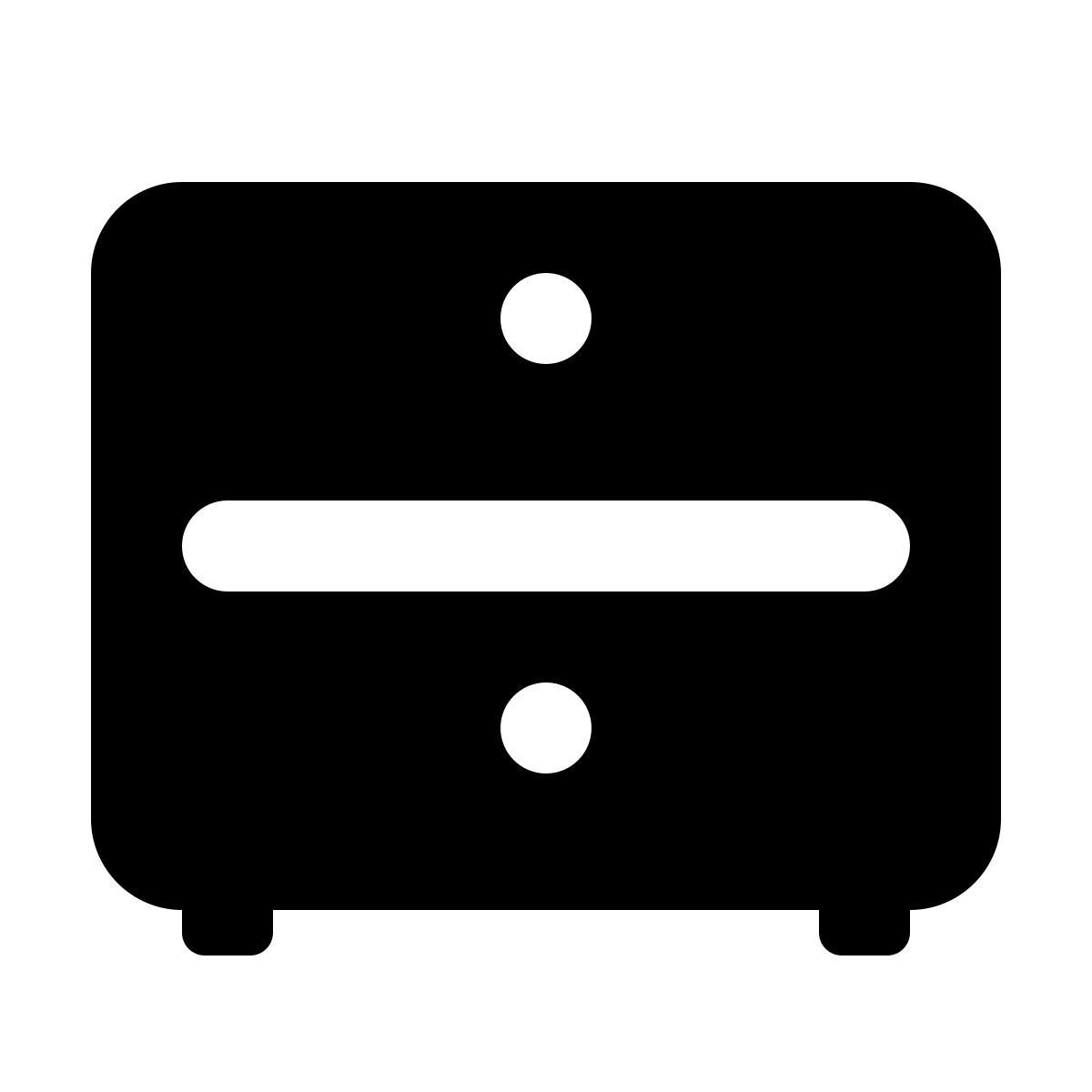 material rounded style cassetto icon