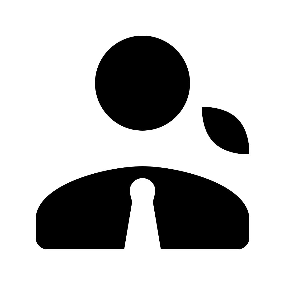 material rounded style mujer de negocios icon