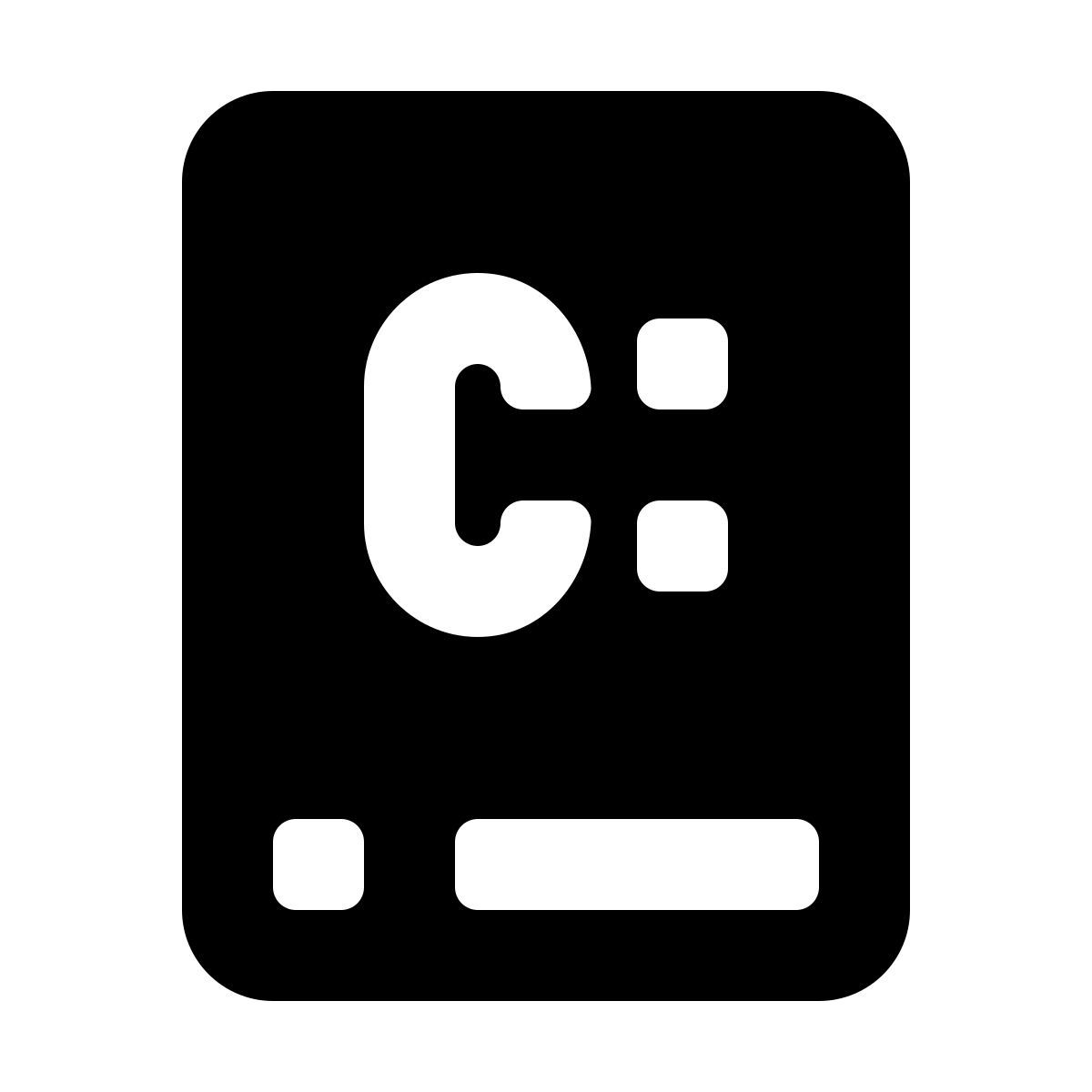 material rounded style unidad c 2 icon