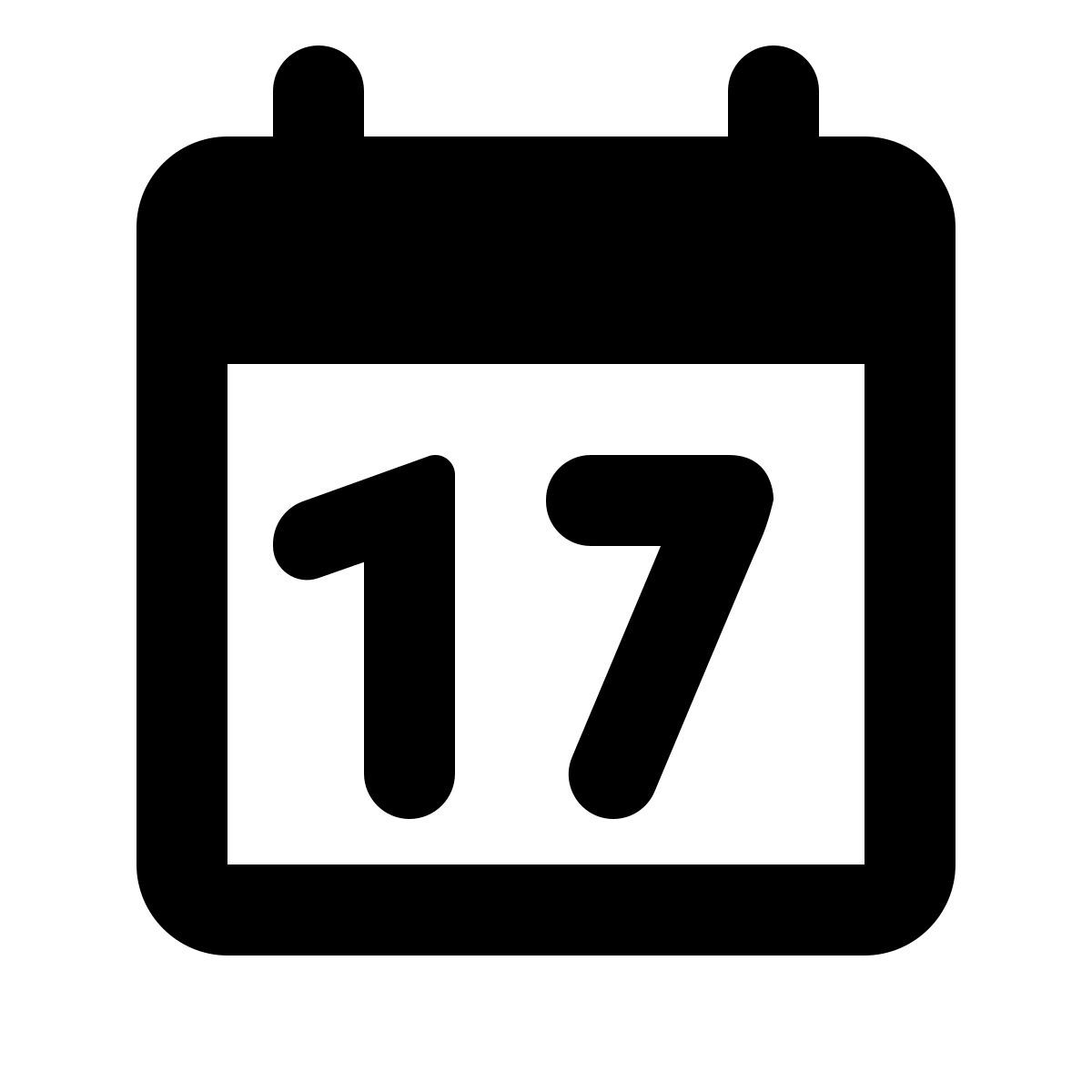 material rounded style kalender 17 icon
