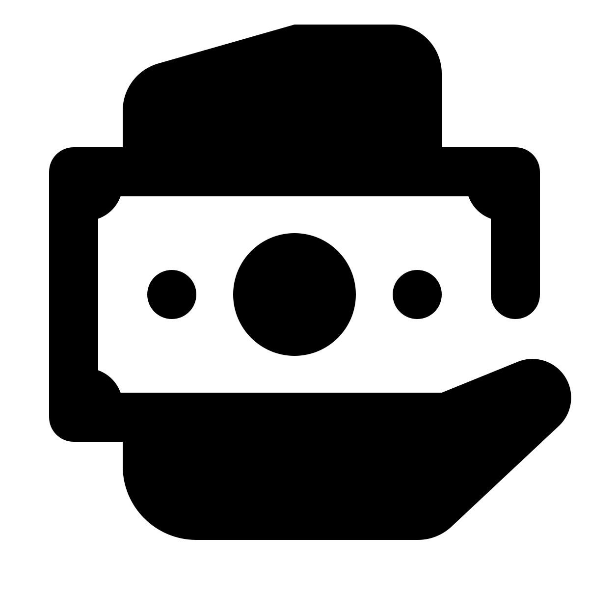 material rounded style argent liquide en main icon