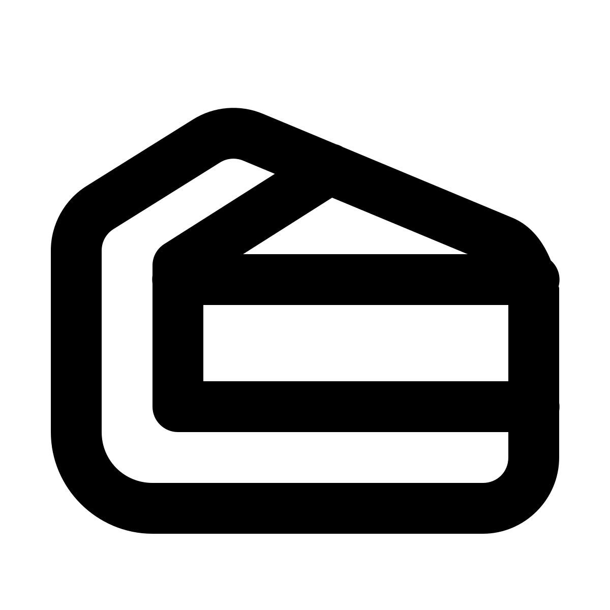 material rounded style cheesecake icon