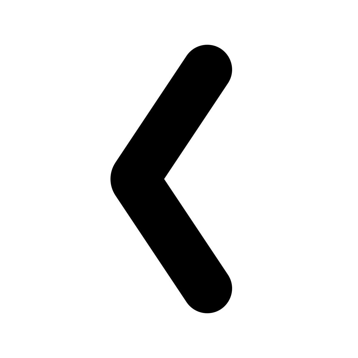 material rounded style chevron sinistra icon