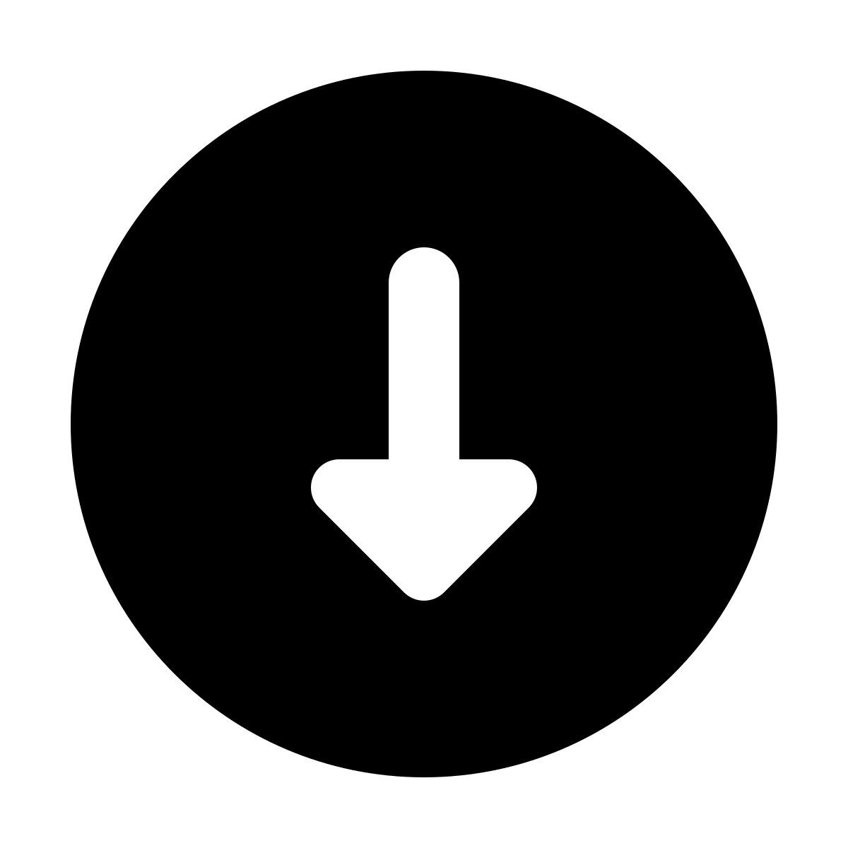 material rounded style cerchiato giù 2 icon