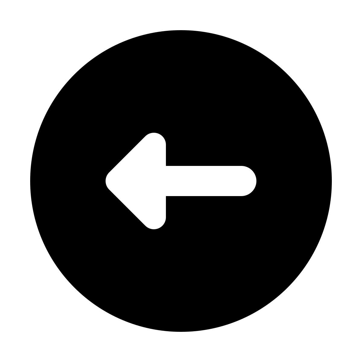 material rounded style go back icon