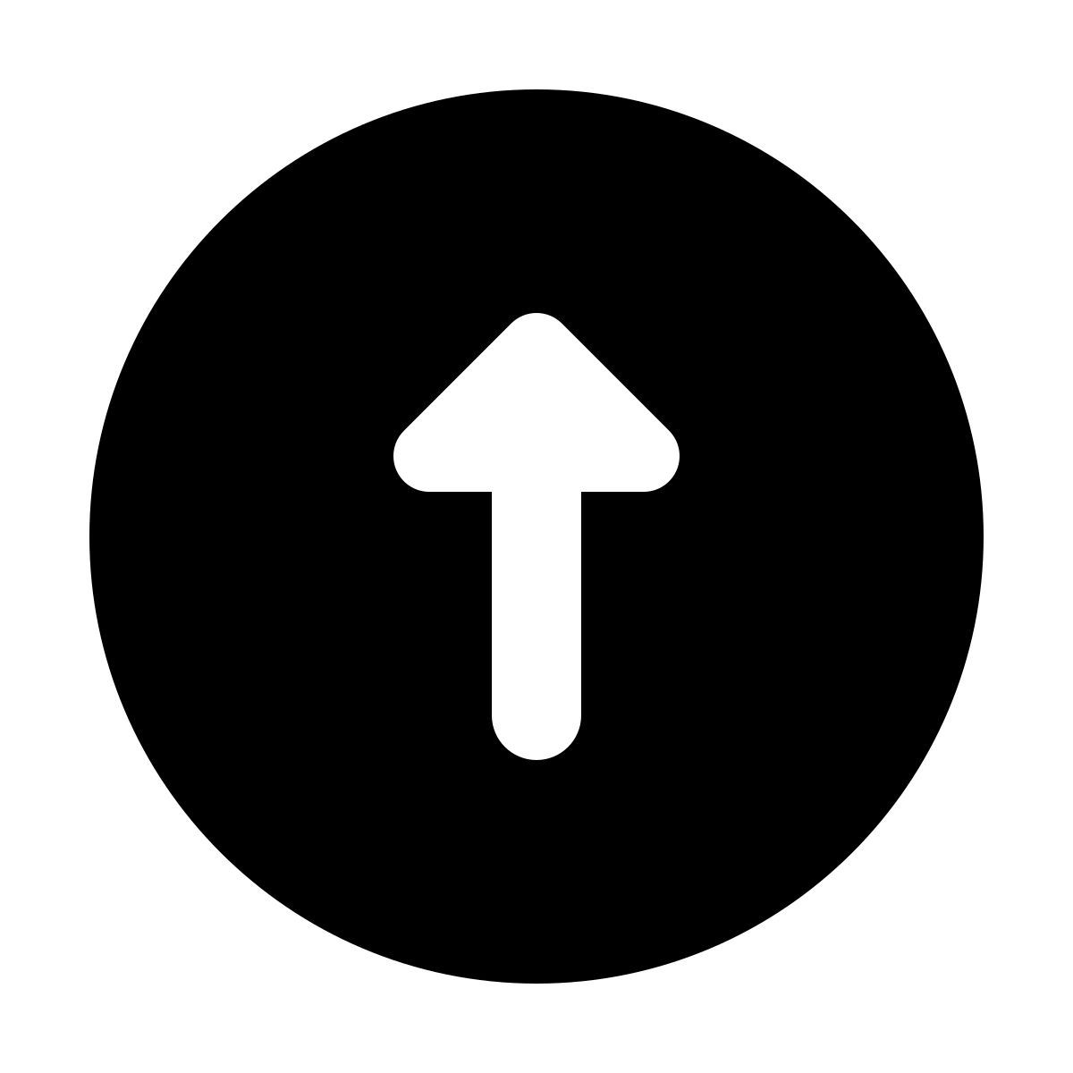 material rounded style arriba en círculo 2 icon