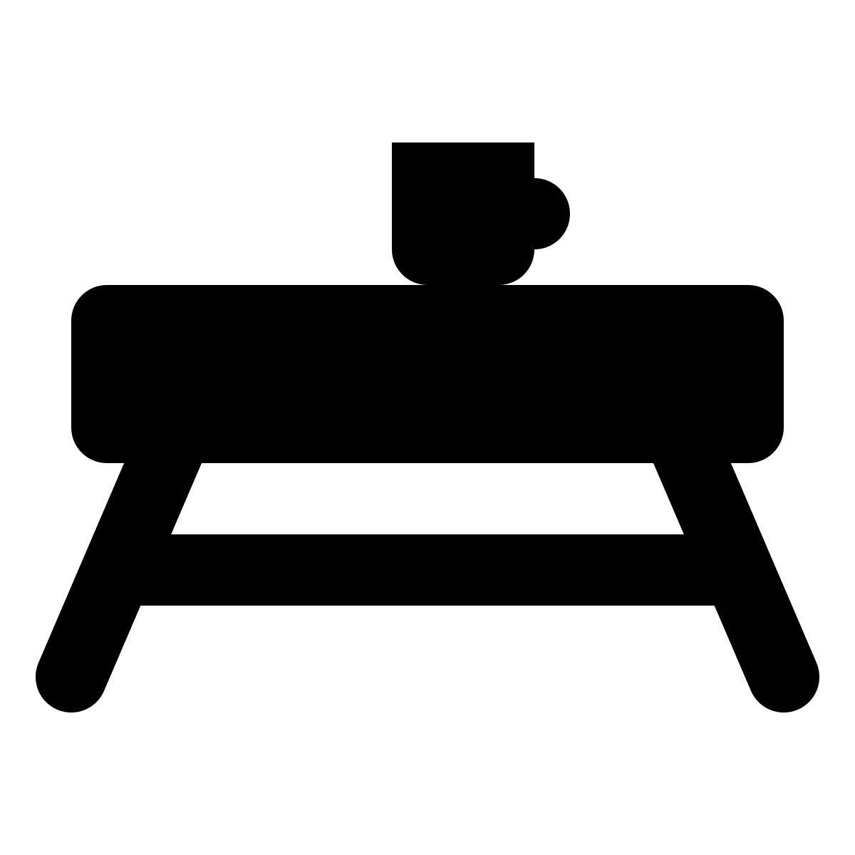 material rounded style 커피 테이블 icon