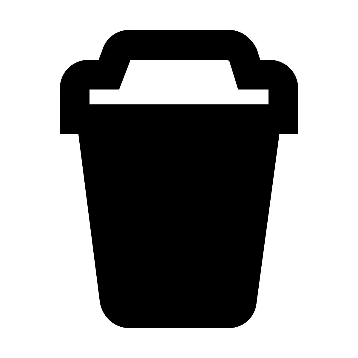 material rounded style café para llevar icon