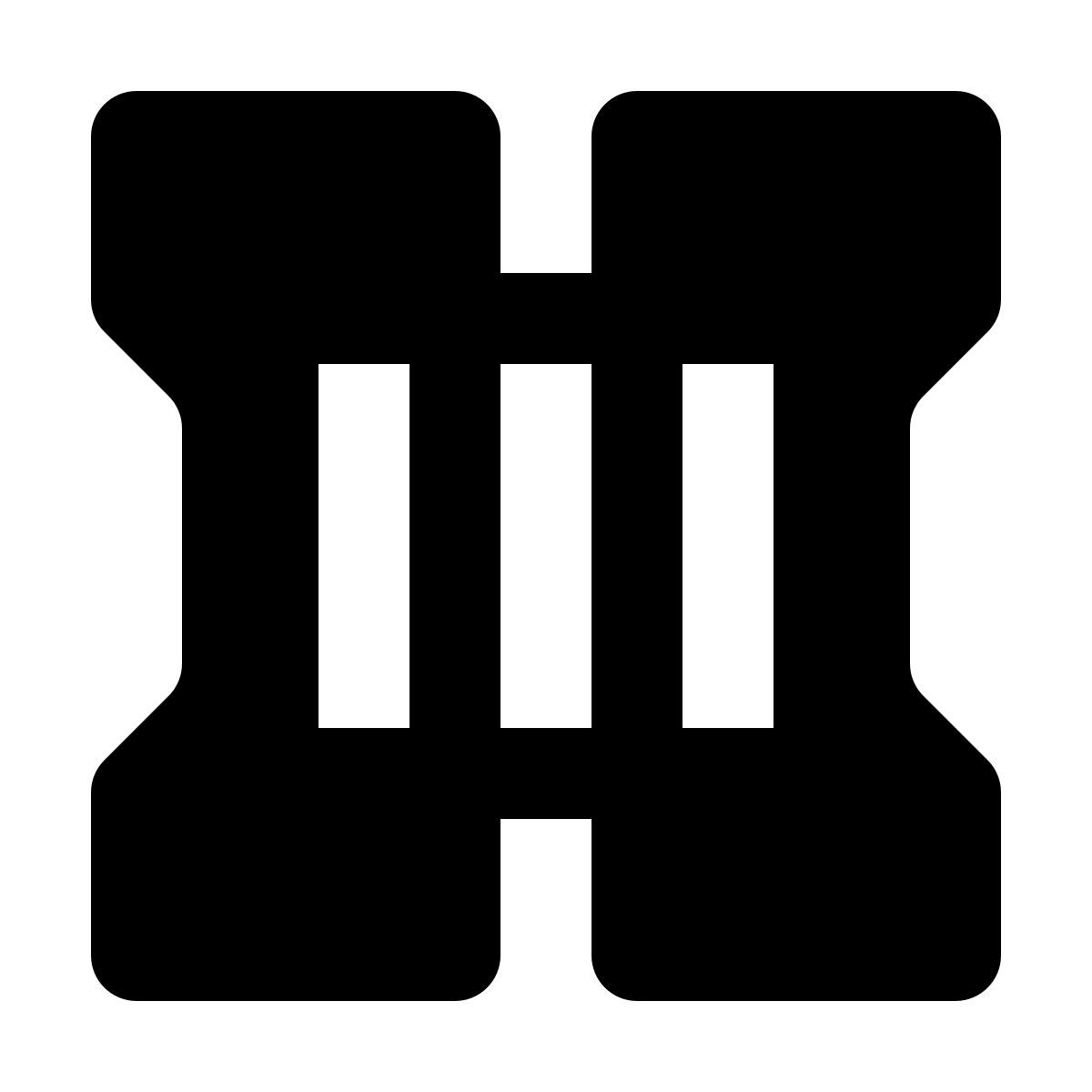 material rounded style extensión de acera icon