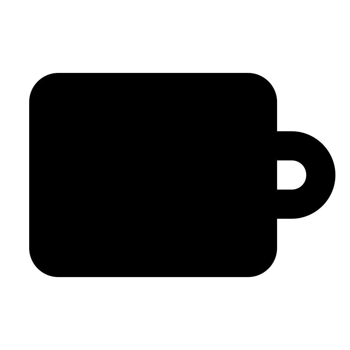 material rounded style cutting board icon