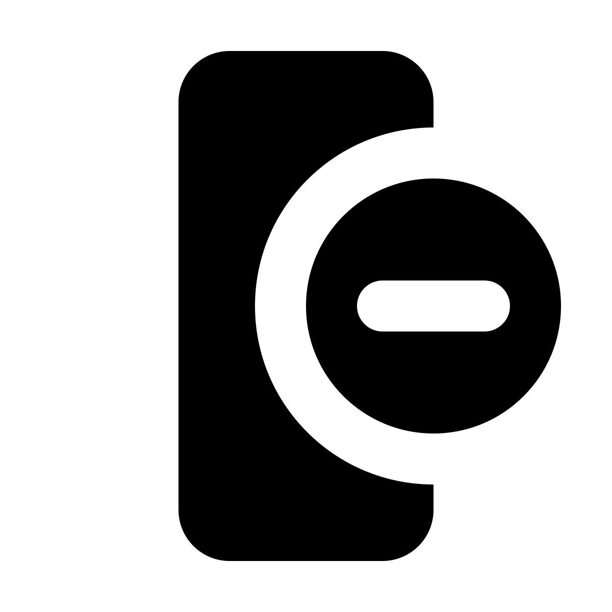 material rounded style 删除列 icon