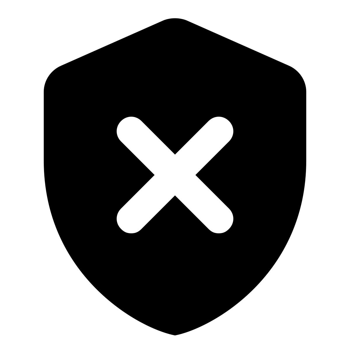 material rounded style eliminare scudo icon