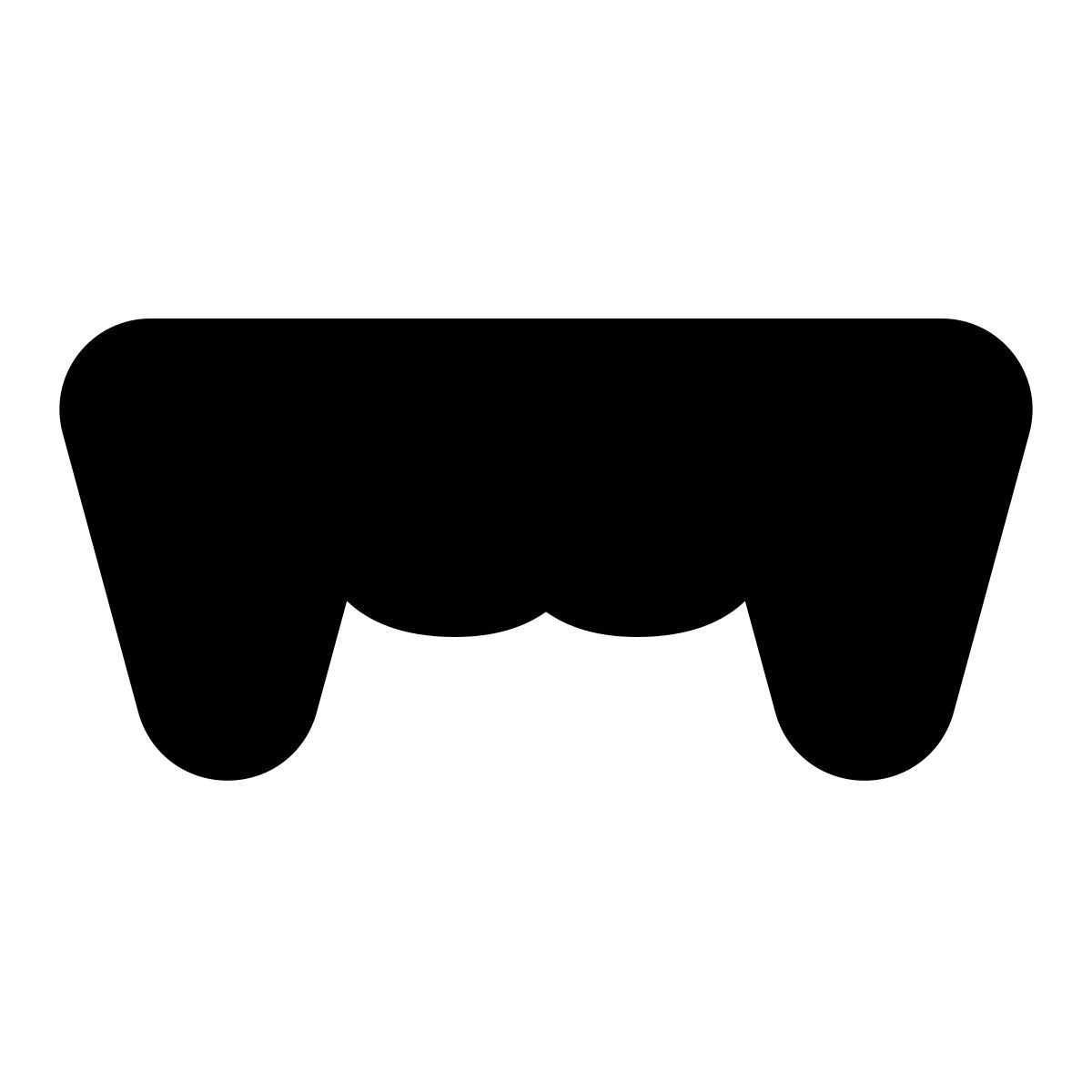 material rounded style demon mouth icon