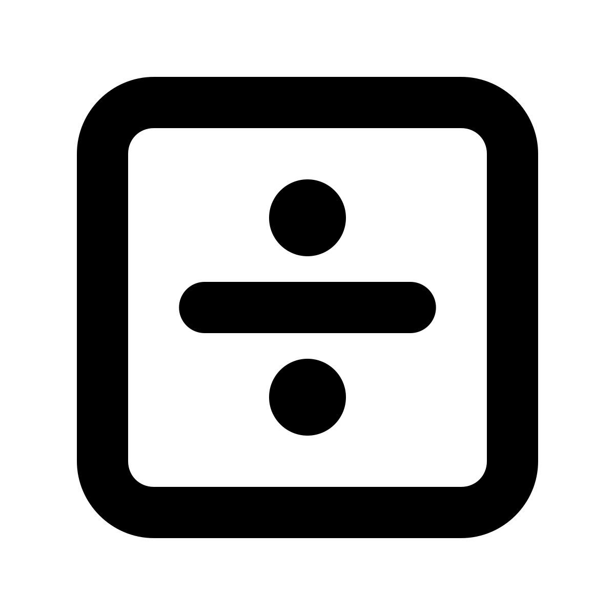 material rounded style dividir icon