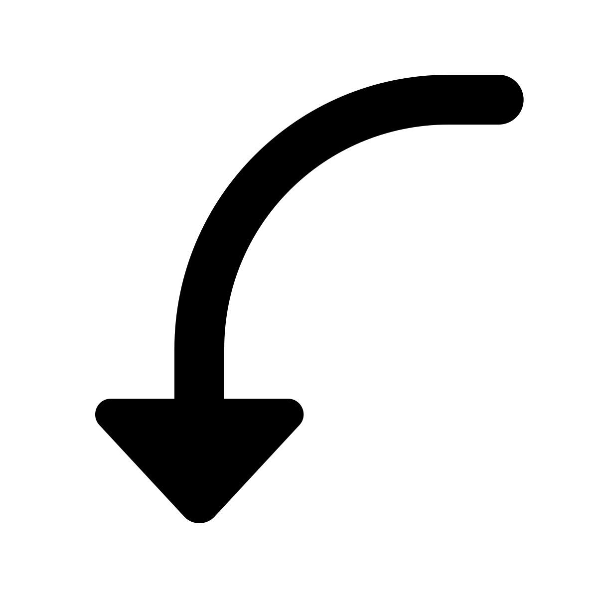 material rounded style 下降3 icon