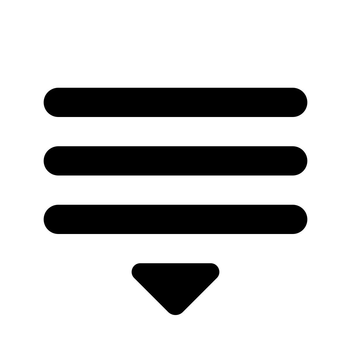 material rounded style 목록 아래로 드래그 icon