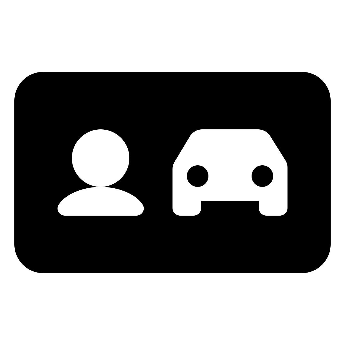 material rounded style permiso de conducir icon