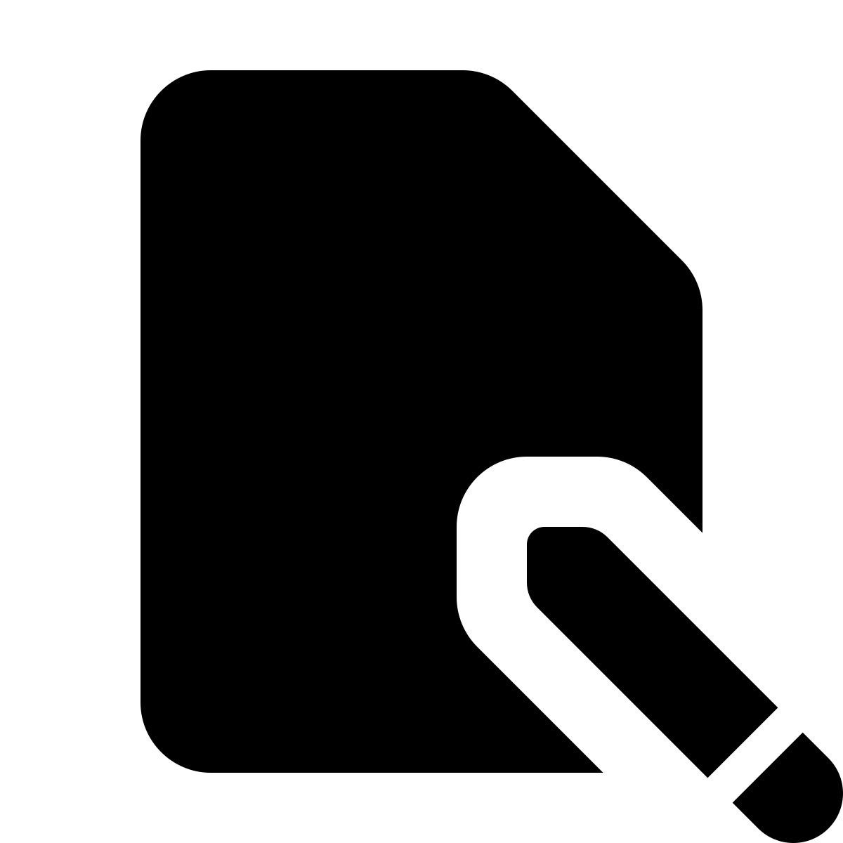 material rounded style edit file icon