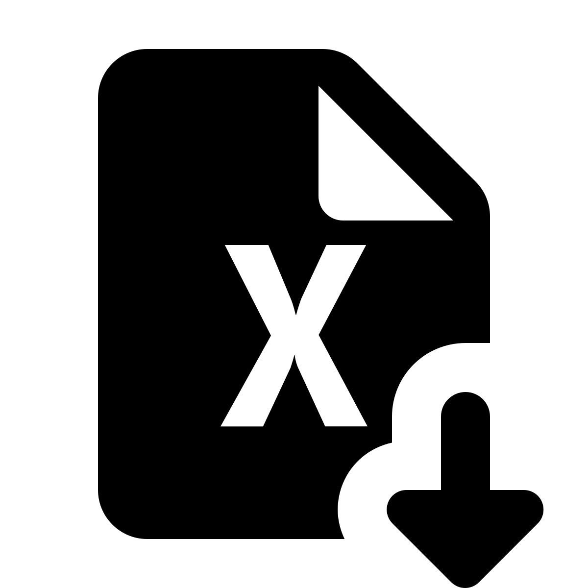 material rounded style exportar excel icon