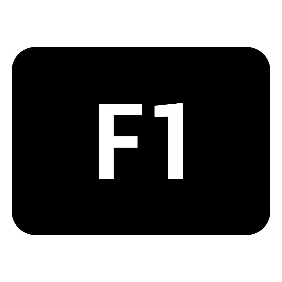 material rounded style tecla f1 icon
