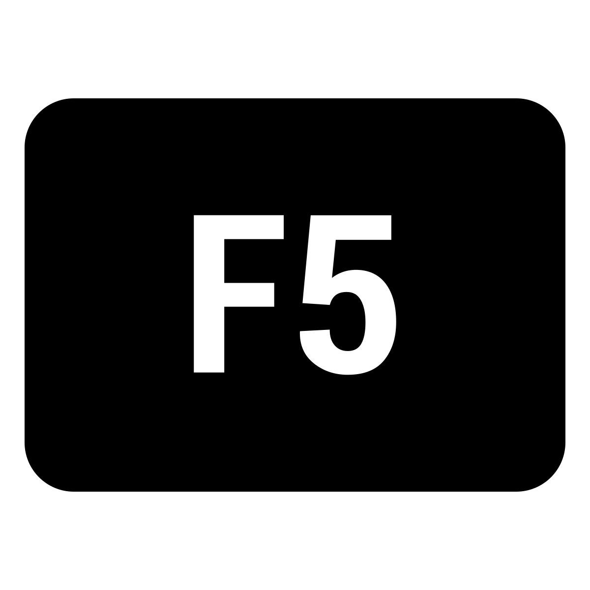 material rounded style tecla f5 icon