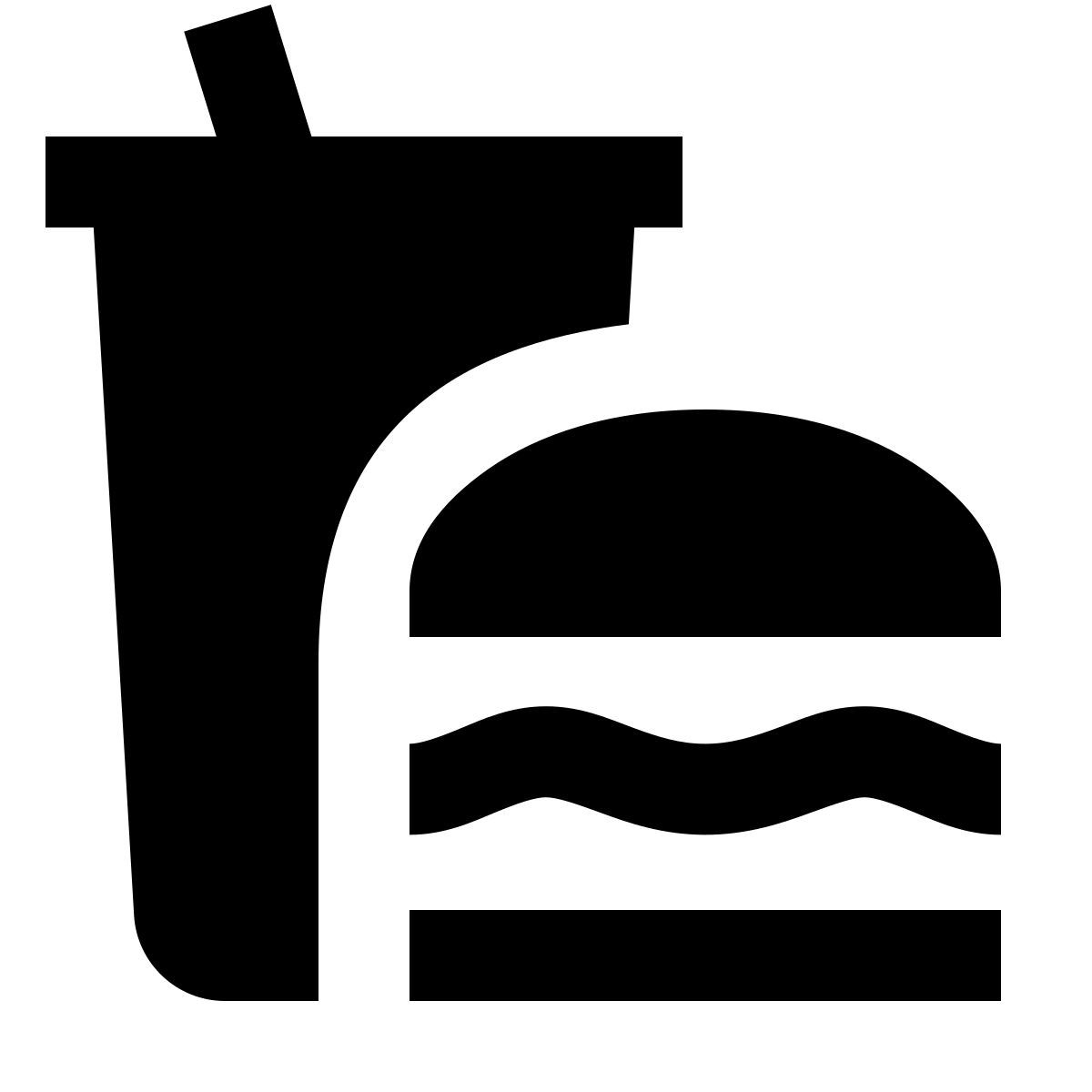 material rounded style comida rápida icon