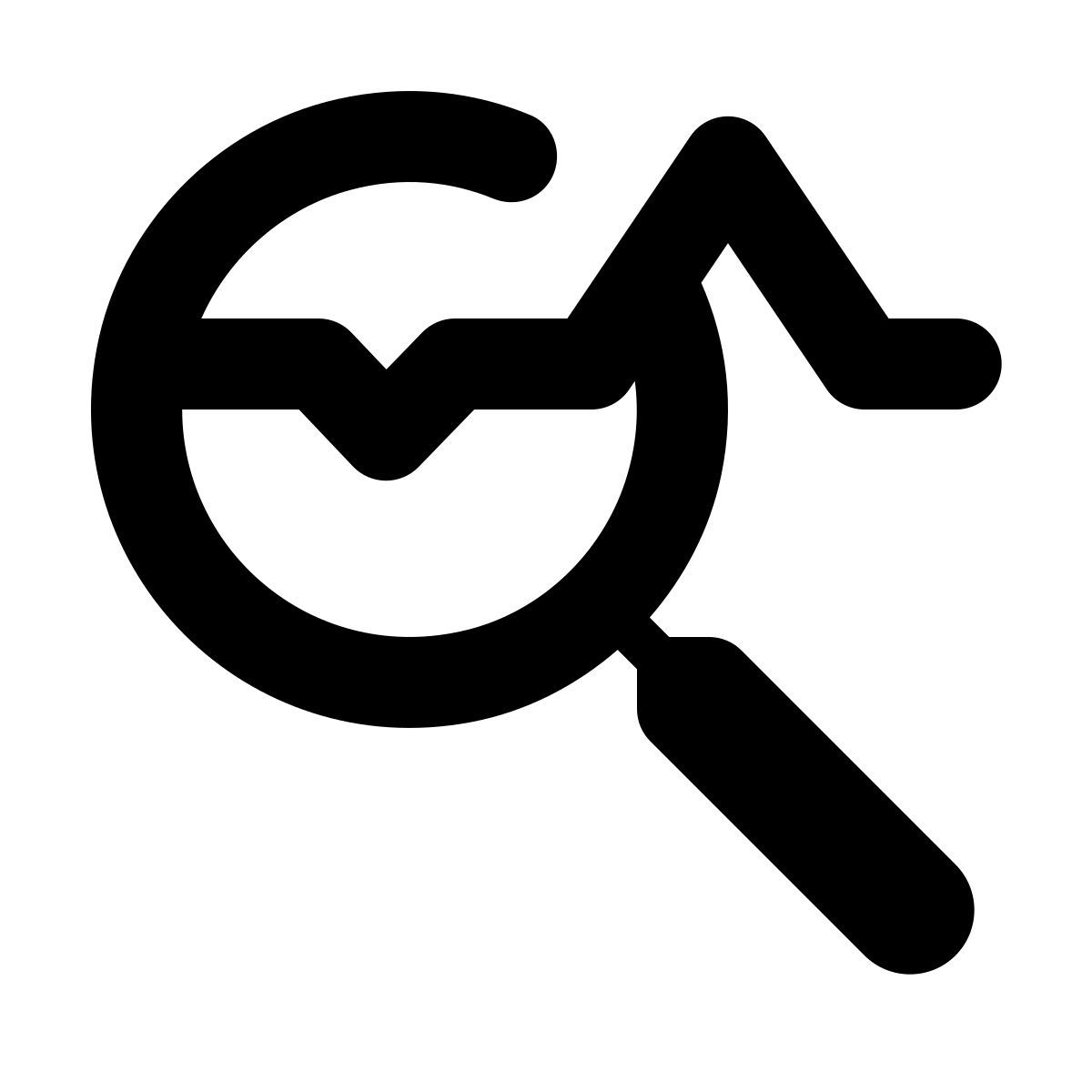 material rounded style data analysis icon